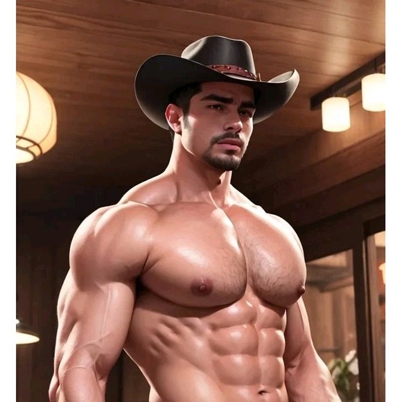 Fine Art Photo - Gay Male Nude - 8x10 print Deviant Art ( WILD WILD WEST 4 ) - Picture 1 of 1